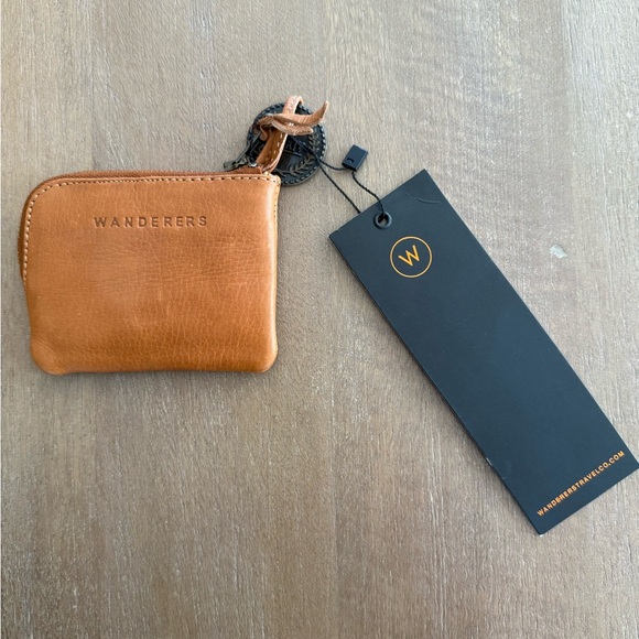 wanderers Accessories - Wanderers Tan Leather Coin Pouch